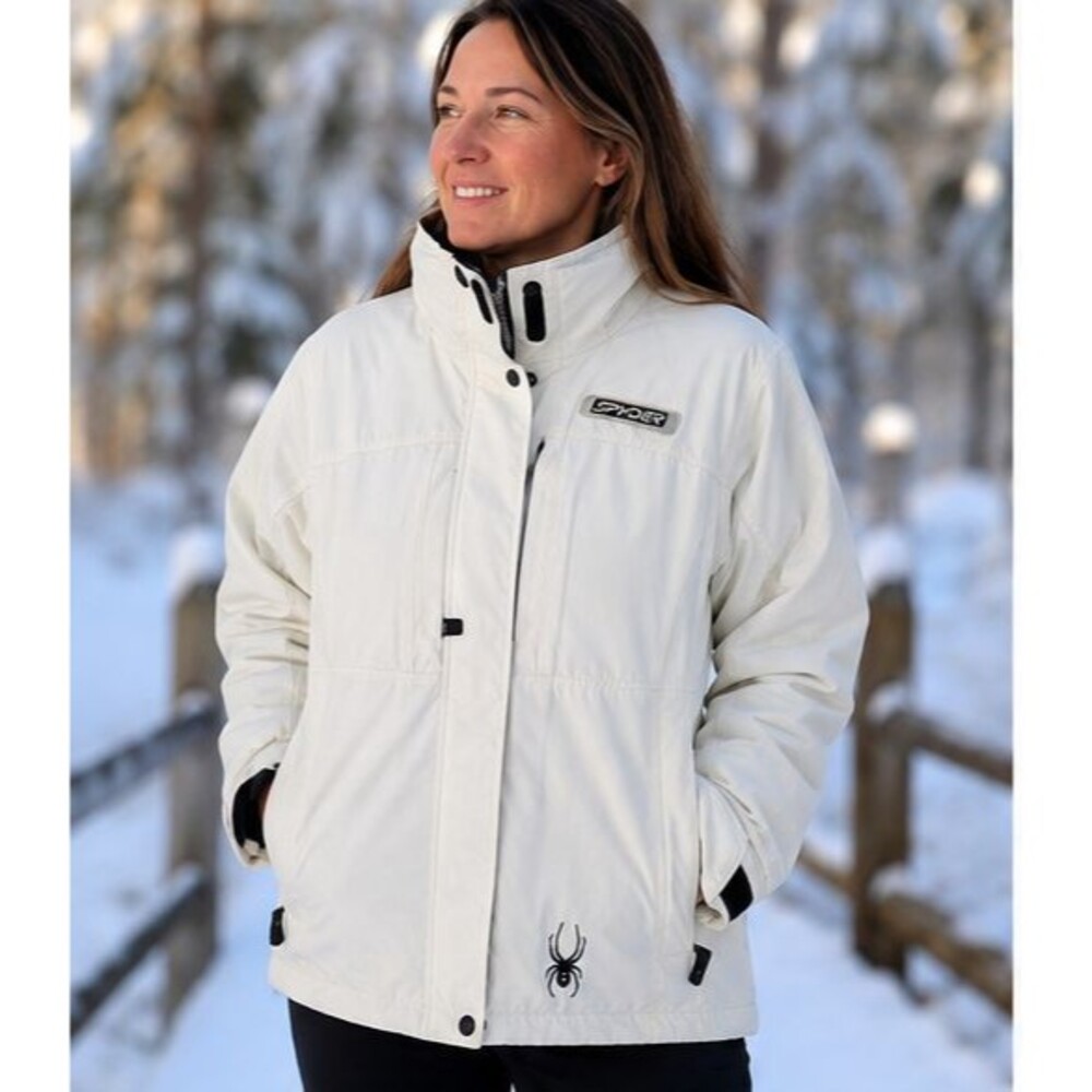 Spyder Entrant GII 5000mm Women's Ski Jacket 14 Winter White Gorpcore Techwear